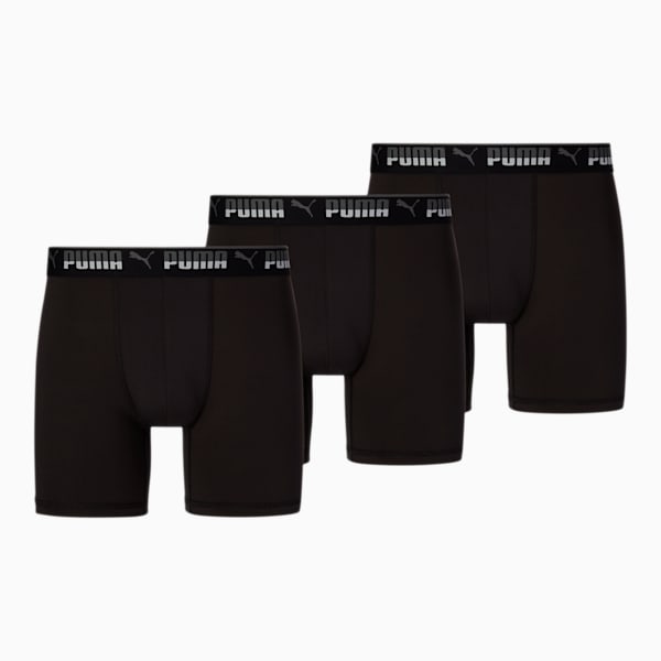 Men's Training Boxer Briefs [3 Pack], BLACK, extralarge